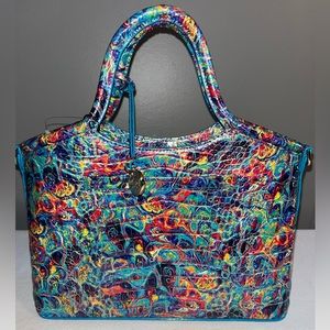 BRAND NEW DISCONTINUED MULTICOLORED BRAHMIN BAG/TOTE